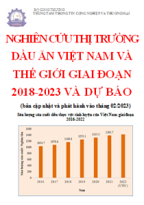 Nghiên cứu thị trường dầu ăn Việt Nam và thế giới giai đoạn 2018-2023 và dự báo (bản cập nhật và phát hành vào tháng 02/2023)
