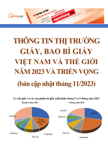 Thông tin thị trường giấy, bao bì giấy Việt Nam và thế giới năm 2023 và triển vọng (bản cập nhật tháng 11/2023)