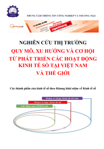 Nghiên cứu thị trường: Quy mô, xu hướng và cơ hội từ phát triển các hoạt động kinh tế số tại Việt Nam và thế giới