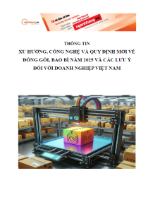 Thông tin xu hướng, công nghệ và quy định mới về đóng gói, bao bì năm 2025 và các lưu ý đối với doanh nghiệp Việt Nam