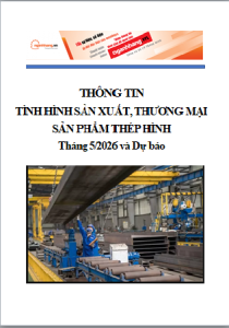 Thông tin tình hình sản xuất, thương mại sản phẩm thép hình tháng 5 năm 2026 và Dự báo