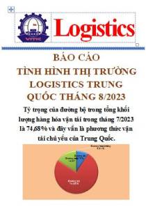 Báo cáo thị trường logistics Trung Quốc tháng 8/2023 (miễn phí)