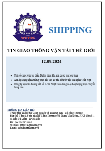 Tin giao thông vận tải thế giới ngày 12.09.2024