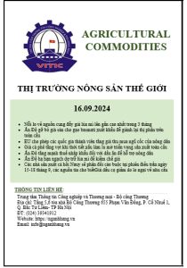 Thị trường nông sản thế giới ngày 16.09.2024