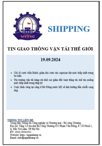 Thông tin giao thông vận tải thế giới ngày 19.09.2024