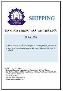 Tin giao thông vận tải thế giới ngày 20.09.2024
