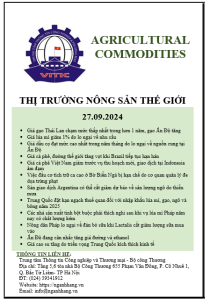 Thị trường nông sản thế giới ngày 27.09.2024