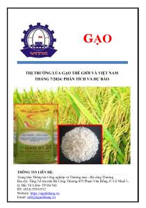 Thị trường lúa gạo thế giới và Việt Nam tháng 7/2024: Phân tích và dự báo