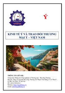 Kinh tế Ý và trao đổi thương mại Ý - Việt Nam