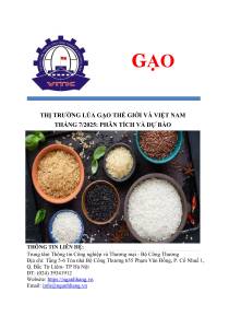 THỊ TRƯỜNG LÚA GẠO THẾ GIỚI THÁNG 2/2026  VÀ DỰ BÁO 