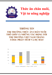 Thông tin thị trường thức ăn chăn nuôi thế giới và những tác động tới thị trường Việt Nam tháng 3/2026: Phân tích và dự báo