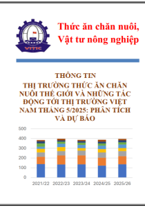 Thông tin thị trường thức ăn chăn nuôi thế giới và những tác động tới thị trường Việt Nam tháng 5/2025: Phân tích và dự báo
