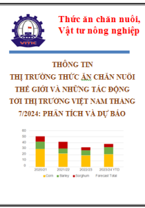 Thông tin thị trường thức ăn chăn nuôi thế giới và những tác động tới thị trường Việt Nam tháng 7/2024: Phân tích và dự báo