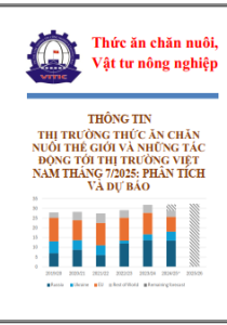 Thông tin thị trường thức ăn chăn nuôi thế giới và những tác động tới thị trường Việt Nam tháng 7/2025: Phân tích và dự báo