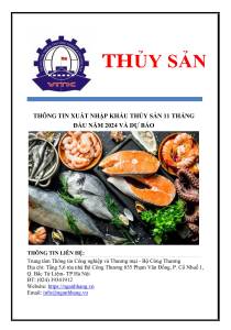 Thông tin xuất nhập khẩu thủy sản 11 tháng đầu năm 2024 và dự báo