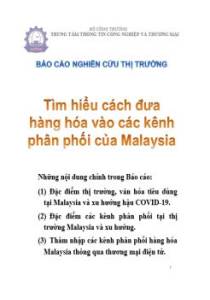 Thông tin về cách đưa hàng hóa vào các kênh phân phối của Malaysia