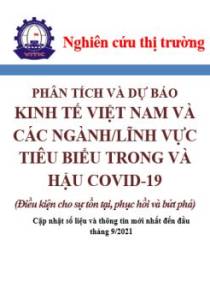 Phân tích và dự báo kinh tế Việt Nam và các ngành/lĩnh vực tiêu biểu trong và hậu Covid-19 (Điều kiện cho sự tồn tại, phục hồi và bứt phá)
