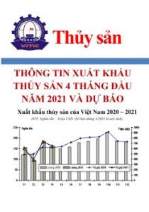Thông tin về xuất khẩu thủy sản 4 tháng đầu năm 2021 và dự báo