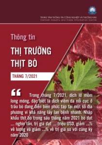 Thông tin thị trường thịt Bò tháng 7.2021