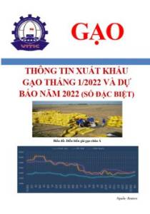 Thông tin xuất khẩu gạo tháng 1/2022 và dự báo năm 2022 (số đặc biệt)