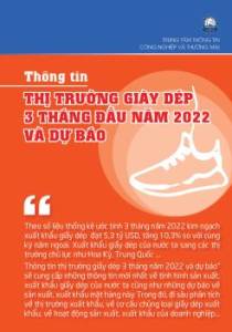 Thông tin thị trường giày dép 3 tháng năm 2022 và dự báo