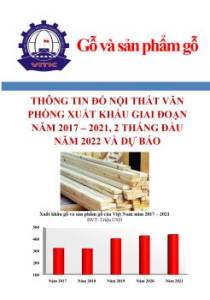 Thông tin đồ nội thất văn phòng xuất khẩu giai đoạn năm 2017 – 2021, 2 tháng đầu năm 2022 và dự báo