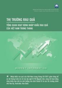 Thông tin về tổng quan hoạt động nhập khẩu rau quả của Việt Nam, số tháng 3/2021
