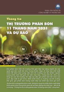 Thông tin thị trường phân bón 11 tháng năm 2021 và dự báo