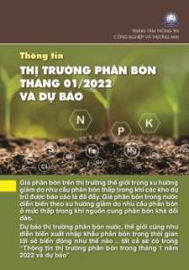 Thông tin thị trường phân bón tháng 1 năm 2022 và dự báo