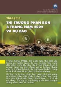 Thông tin thị trường phân bón 8 tháng năm 2022 và dự báo