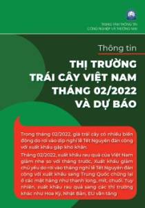 Thông tin thị trường trái cây Việt Nam tháng 2/2022 và Dự báo