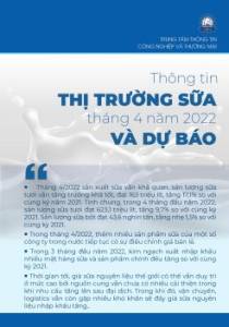 Thông tin thị trường sữa tháng 4 năm 2022 và dự báo