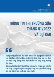 Thông tin thị trường sữa tháng 01 năm 2022 và dự báo