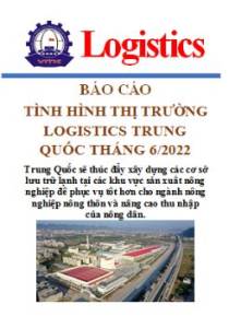 Báo cáo thị trường logistics Trung Quốc tháng 6/2022 (miễn phí)