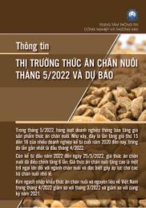 Thông tin thị trường thức ăn chăn nuôi tháng 5 năm 2022 và dự báo