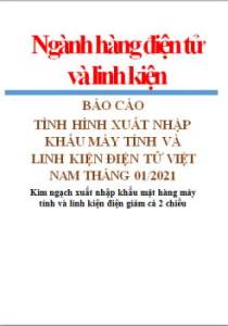 Thông tin về thị trường điện tử tháng 01/2021