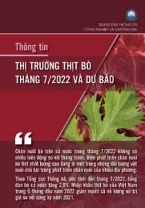 Thông tin thị trường thịt bò tháng 7 năm 2022 và dự báo