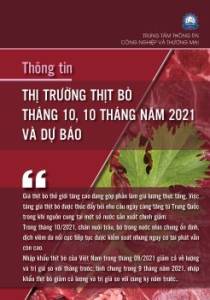 Thông tin thị trường thịt bò tháng 10, 10 tháng năm 2021 và triển vọng