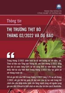 Thông tin thị trường thịt bò tháng 2 năm 2022 và dự báo