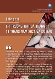 Thông tin thị trường thịt gà tháng 11, 11 tháng năm 2021 và dự báo