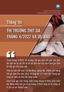 Thông tin thị trường thịt gà tháng 4 năm 2022 và dự báo