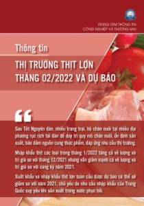 Thông tin thị trường thịt lợn tháng 2 năm 2022 và dự báo