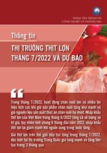 Thông tin thị trường thịt lợn tháng 7 năm 2022 và dự báo