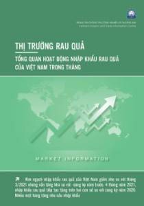 Thông tin về tổng quan hoạt động nhập khẩu rau quả của Việt Nam, số tháng 4/2021