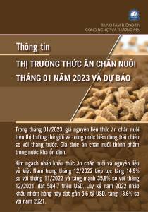 Thông tin thị trường Thức ăn chăn nuôi tháng 01 năm 2023 và dự báo
