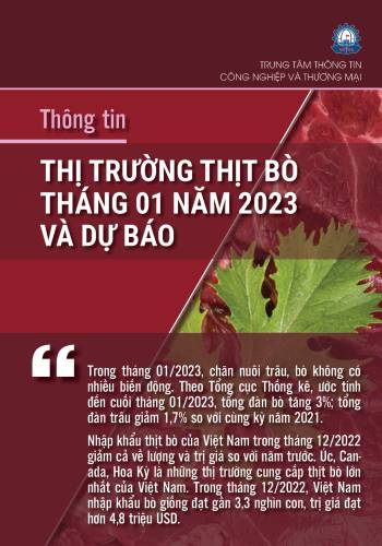 Thông tin thị trường thịt Bò hàng tháng (P.Thương mại nội địa)
