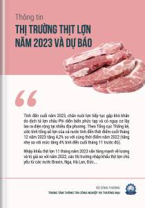 Thông tin thị trường thịt lợn năm 2023 và dự báo