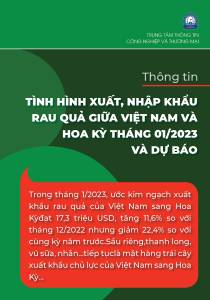 Thông tin xuất nhập khẩu rau quả giữa Việt Nam –Hoa Kỳ tháng 1/2023 và dự báo