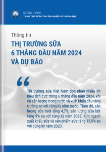 Thông tin thị trường sữa 6 tháng đầu năm 2024 và dự báo