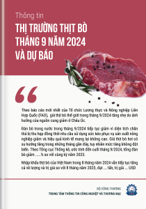 Thông tin thị trường thịt bò tháng 9 năm 2024 và dự báo